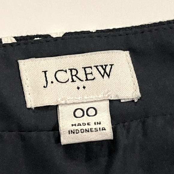 J Crew Women's Navy White Dot High Waisted Straight Pencil Cotton Midi Skirt, 00 - Picture 12 of 12